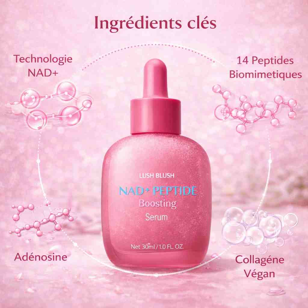 🌸 ROSE — Sérum NAD+ Peptides (Fermeté / Lift / Rides) - LATIF🌸 ROSE — Sérum NAD+ Peptides (Fermeté / Lift / Rides)Sérum visageLATIFLATIF🌸 ROSE — Sérum NAD+ Peptides (Fermeté / Lift / Rides)