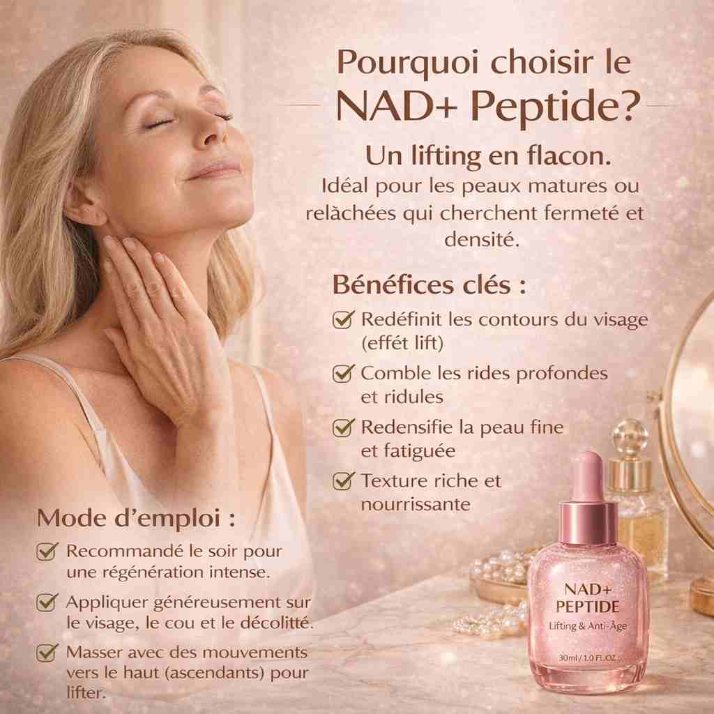 🌸 ROSE — Sérum NAD+ Peptides (Fermeté / Lift / Rides) - LATIF🌸 ROSE — Sérum NAD+ Peptides (Fermeté / Lift / Rides)Sérum visageLATIFLATIF🌸 ROSE — Sérum NAD+ Peptides (Fermeté / Lift / Rides)